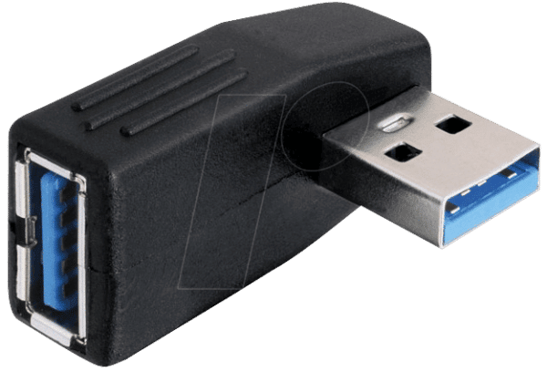 DELOCK 65341 - USB 3.0 A Stecker auf A Buchse gewinkelt 90° horizontal