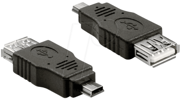 DELOCK 65399 - USB mini Stecker auf USB 2.0 A Buchse OTG