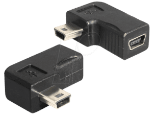 DELOCK 65448 - USB Mini B Stecker auf Mini B Buchse 90° gewinkelt