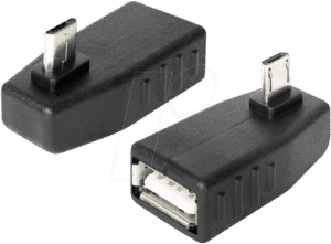 DELOCK 65473 - USB Micro B Stecker auf USB A Buchse OTG 270° gewinkelt