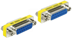 DELOCK 65480 - Adapter Sub-D 15Pin Buchse/Buchse