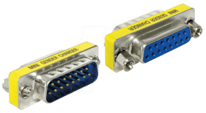 DELOCK 65481 - Adapter Sub-D 15Pin Stecker/Buchse