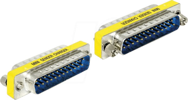 DELOCK 65482 - Adapter Sub-D 25Pin Stecker/Stecker