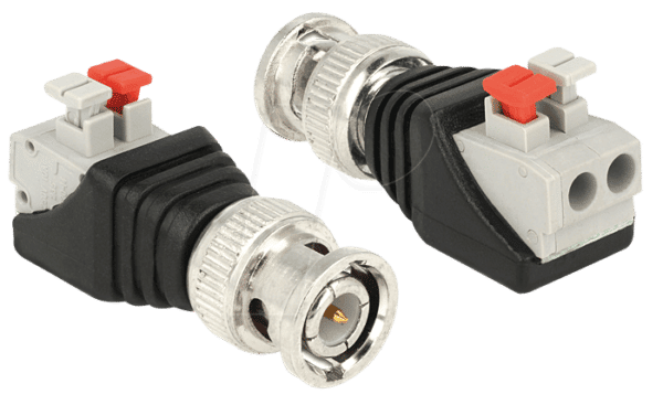 DELOCK 65525 - BNC Stecker > Terminalblock 2 Pin