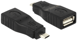 DELOCK 65549 - USB Micro B Stecker auf A Buchse OTG