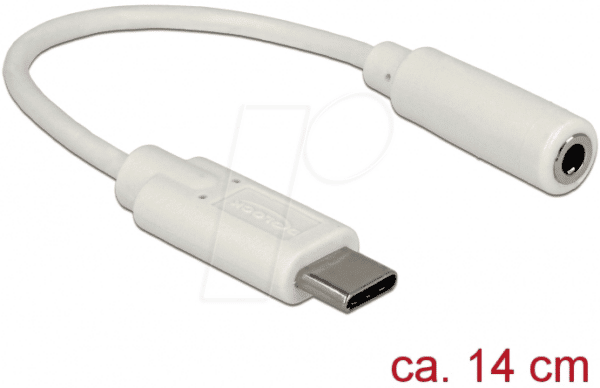 DELOCK 65913 - Delock Adapter Audio USB-C Stecker > Klinkenbuchse 14 cm