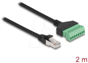 DELOCK 66052 - RJ45 Kabel Cat.5e Stecker > Terminalblock Adapter