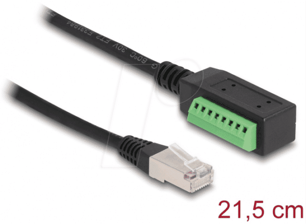 DELOCK 66053 - RJ45 Kabel Cat.5e Buchse > Terminalblock Adapter