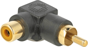 DELOCK 66168 - Adapter Audio Cinch Stecker > Cinch Buchse 90° abgewinkelt