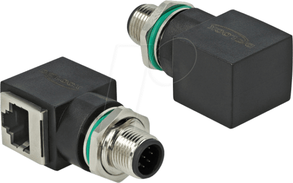 DELOCK 66315 - Adapter M12 8 Pin A-kodiert Stecker > RJ45 Buchse