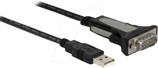 DELOCK 66323 - Konverterkabel USB 2.0 Typ-A auf RS-232