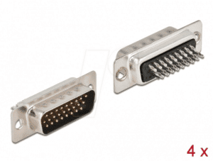 DELOCK 66706 - D-Sub HD 26 Pin Stecker Metall