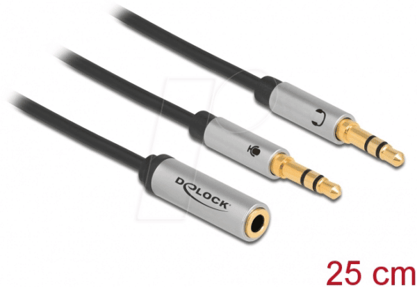 DELOCK 66740 - Headset Adapter