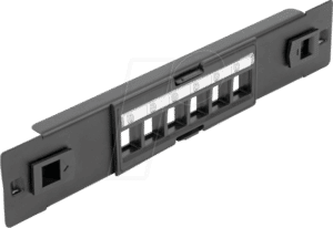 DELOCK 66819 - 10'' Keystone Patchpanel 6 Port werkzeugfrei