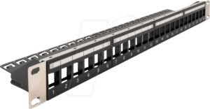 DELOCK 66865 - 19'' Keystone Patchpanel 24 Port