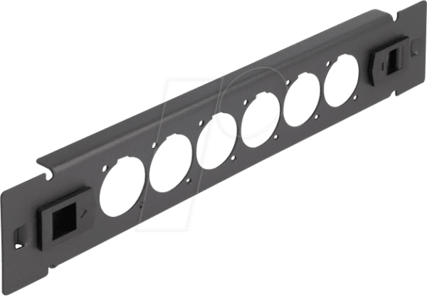 DELOCK 66899 - 10'' D-Typ Patchpanel 6 Port werkzeugfrei schwarz