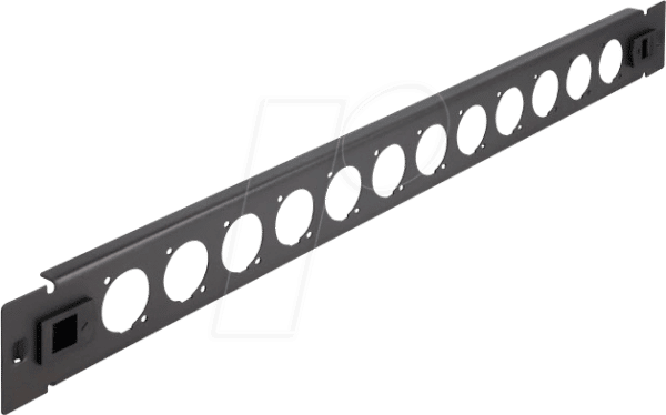 DELOCK 66900 - 19'' D-Typ Patchpanel 12 Port werkzeugfrei schwarz