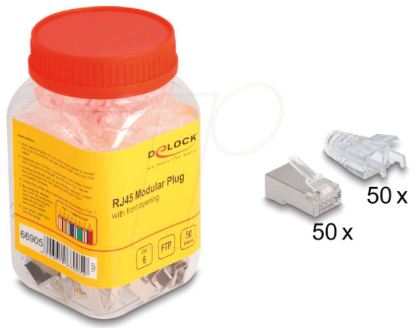 DELOCK 66905 - RJ45 Modularer Stecker Cat.6