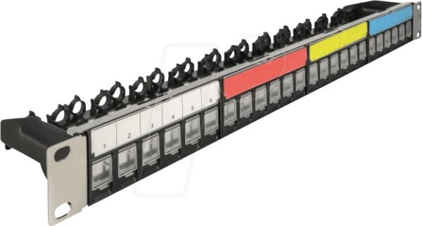 DELOCK 66921 - 19'' Keystone Patchpanel 24 Port