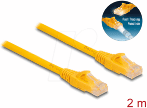 DELOCK 80102 - Patchkabel Cat.6A U/UTP Fast Tracing 2 m