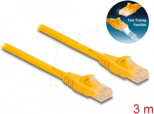 DELOCK 80103 - Patchkabel Cat.6A U/UTP Fast Tracing 3 m