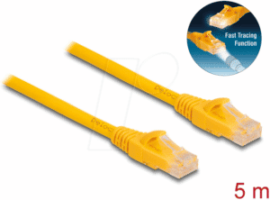 DELOCK 80104 - Patchkabel Cat.6A U/UTP Fast Tracing 5 m