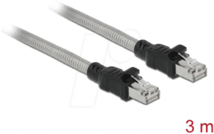 DELOCK 80110 - Patchkabel Cat.6A U/FTP mit Metallmantel 3 m