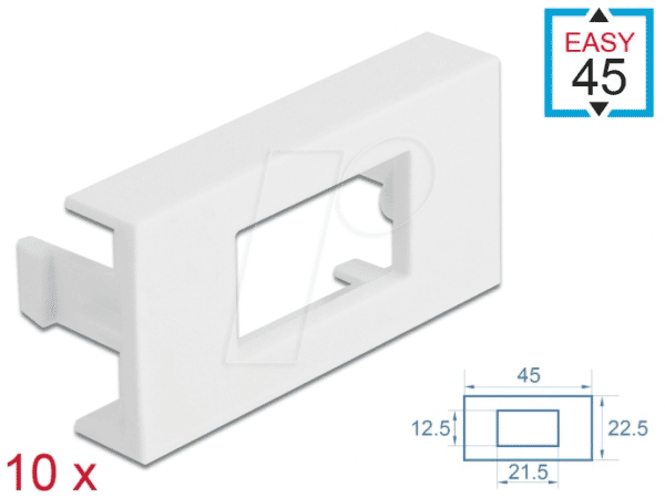 DELOCK 81302 - Easy 45 Modulblende Rechteck