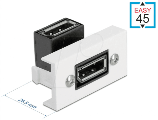 DELOCK 81306 - Easy 45 DisplayPort Modul gewinkelt 90° 22