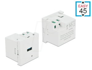 DELOCK 81311 - Easy 45 USB Ladeportmodul 1 x USB Typ-A