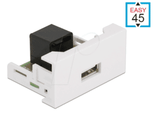 DELOCK 81344 - Easy 45 Modul USB 2.0 Typ-A Buchse zu RJ45 Buchse 22