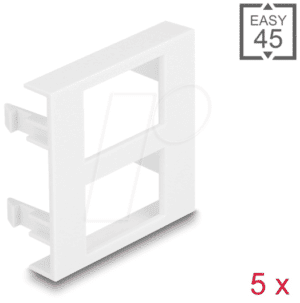 DELOCK 81390 - Easy 45 Modulblende 2x Rechteck 17 x 24