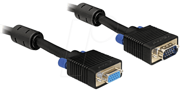 DELOCK 82566 - VGA Monitor Kabel 15-pol VGA Verlängerung