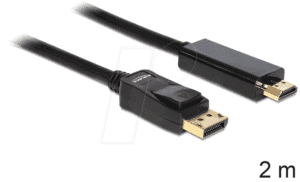 DELOCK 82587 - DisplayPort 1.2 Stecker auf HDMI A Stecker