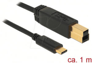 DELOCK 83675 - Delock Kabel USB 3.1 Gen 2 C-Stecker > B-Stecker 1 m
