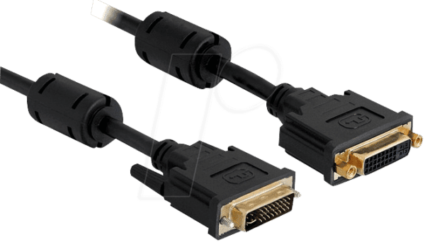 DELOCK 83106 - DVI Verlängerung DVI 24+5 Stecker auf Buchse