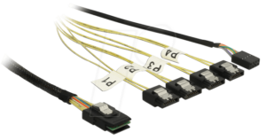 DELOCK 83319 - mini SAS SFF8087>4xSATA7 P.Rev.+Sideb. 1