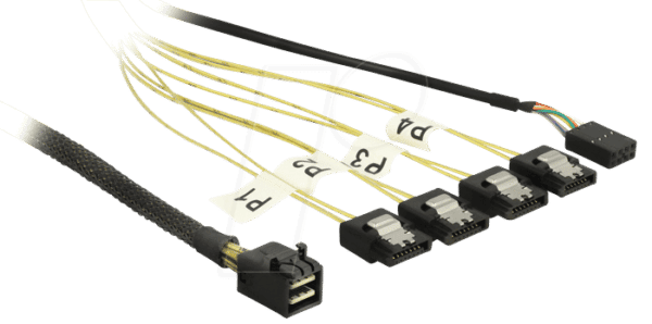 DELOCK 83320 - m.SAS HD SFF8643>4xSATA 7P.Rev.Sideb.0