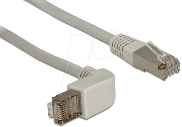 DELOCK 83652 - RJ45-Kabel Cat.6A SSTP gewinkelt/gerade 3