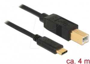 DELOCK 83667 - Delock Kabel USB 2.0 C-Stecker > B-Stecker 4 m