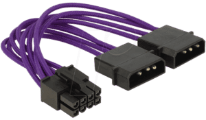 DELOCK 83703 - Adapter 2x Molex an 8-Pin EPS Delock