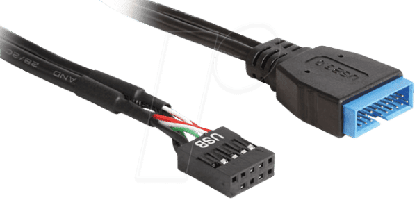 DELOCK 83776 - USB 2.0 Pin Header Buchse auf USB 3.0 Pin Stecker