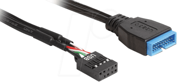 DELOCK 83777 - USB 2.0 Pin Header Buchse auf USB 3.0 Pin Stecker