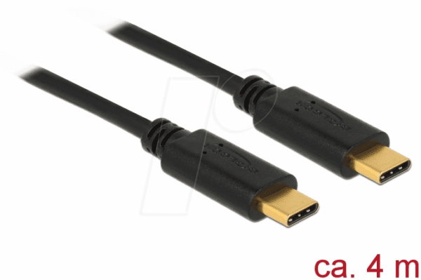 DELOCK 83868 - Delock Kabel USB 2.0 C-Stecker > C-Stecker 3A 4 m