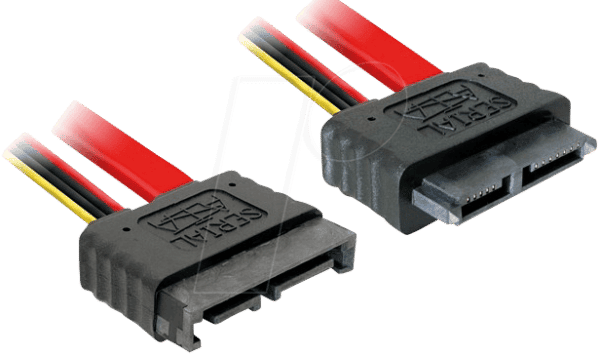 DELOCK 84374 - Kabel slim SATA 13 pin St/Bu Verläng.  30cm