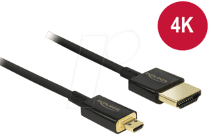 DELOCK 84784 - HDMI A Stecker > HDMI Micro D Stecker 4K 3