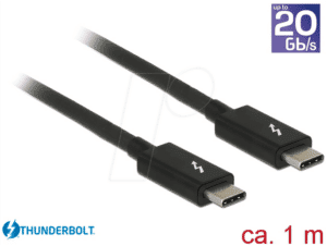 DELOCK 84845 - Kabel Thunderbolt 3 USB-C Stecker > USB-C Stecker 1 m