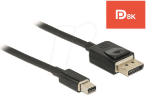 DELOCK 84928 - Kabel mini DisplayPort 1.4 Stecker > DisplayPort Stecker 8K 2