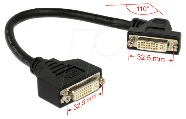 DELOCK 85104 - DVI Monitor Kabel DVI 24+5 Buchse