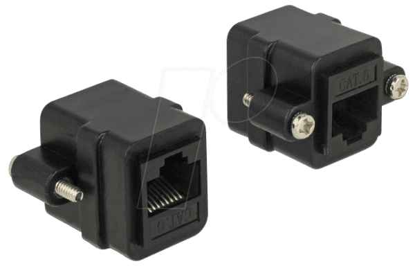 DELOCK 85124 - Einbau UTP RJ45 Buchse/Buchse Cat.6